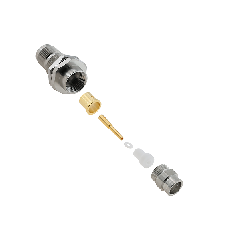 TNC Connector Female Straight Clamping For micro-coax UFB311A/ IW 2801