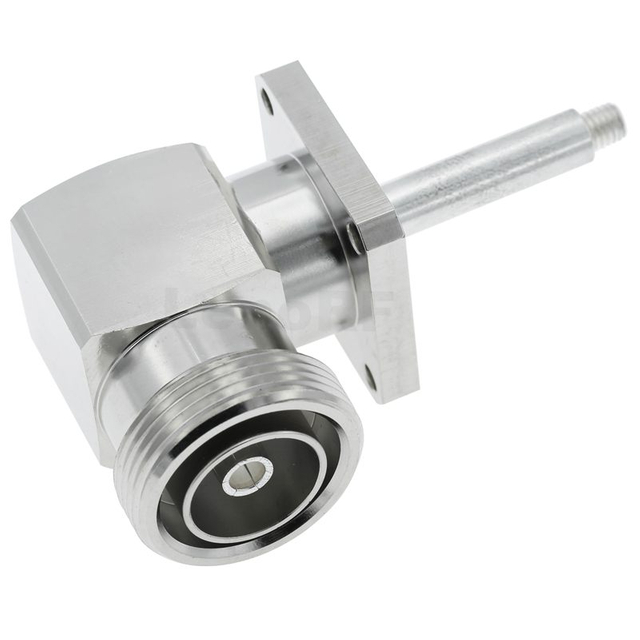 7/16 Connector Jack Flange Mount Right Angle Solder Type for Microstrip