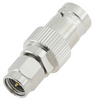 SMA Plug to BNC Jack Straight Stainless Steel Adapter 50 Ohm 