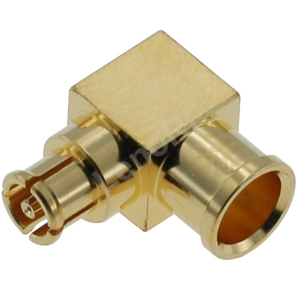 SMPM Connectors Jack Solder Right Angle For 0.086" Cable