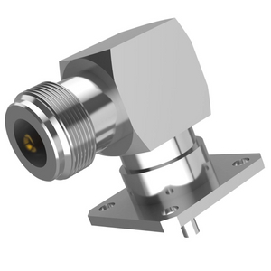 N Connector Jack Right Angle 4 Hole Flange