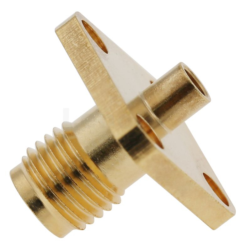 Low VSWR SMA Connector Female 4-Hole Flange Straight For UT085 RG405 Cable