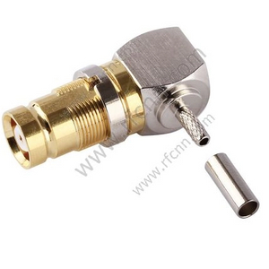 1.6/5.6 Connector Female Crimp Right Angle For Kings 75-3.0 Cable