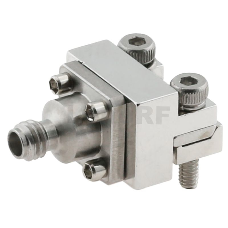 High-performance 1.00mm Jack Straight Connector PCB End Launch Flange Mounted