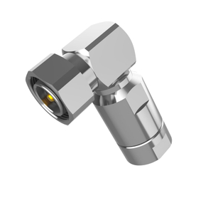 4.3/10 RF Connector Male Right Angle Clamping For 1/2'' Flexible Cable