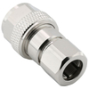 Compact Type-N Connectors Plug Clamping Straight Brass Solderless For RG8 LMR400 Cable 