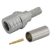 QMA Male RF Connector Straight Crimping Brass Body Nickel Plated For RG58,,RG223,RG142 Coaxial Cable