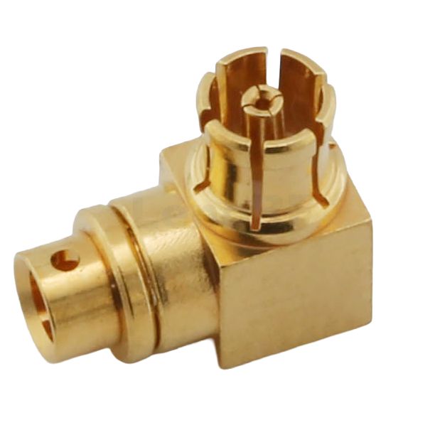 SMPM Connectors Jack Solder Right Angle For TF047 Cable