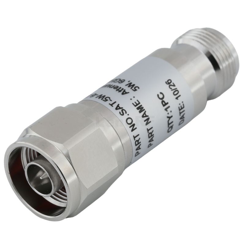 RF Coaxial Attenuator 50 ohm, DC–6 GHz, N Male To Female, 5W