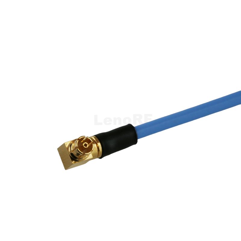 SMPM Connectors Jack Solder Right Angle For TF047 Cable