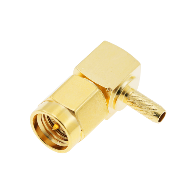sma male right angle crimping for rg174 cable