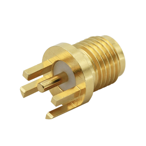 SMA Jack Connector Straight Edge Mount For PCB 