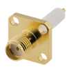 SMA Female 4-Hole Flange Mount For PCB, Precision RF Connector