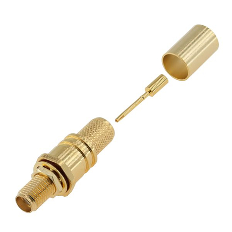 SMA Jack Connector Bulkhead Straight Crimping For LMR300 Cable