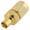 SMA Plug to MCX Jack Straight Stainless Steel Adapter 50 Ohm 