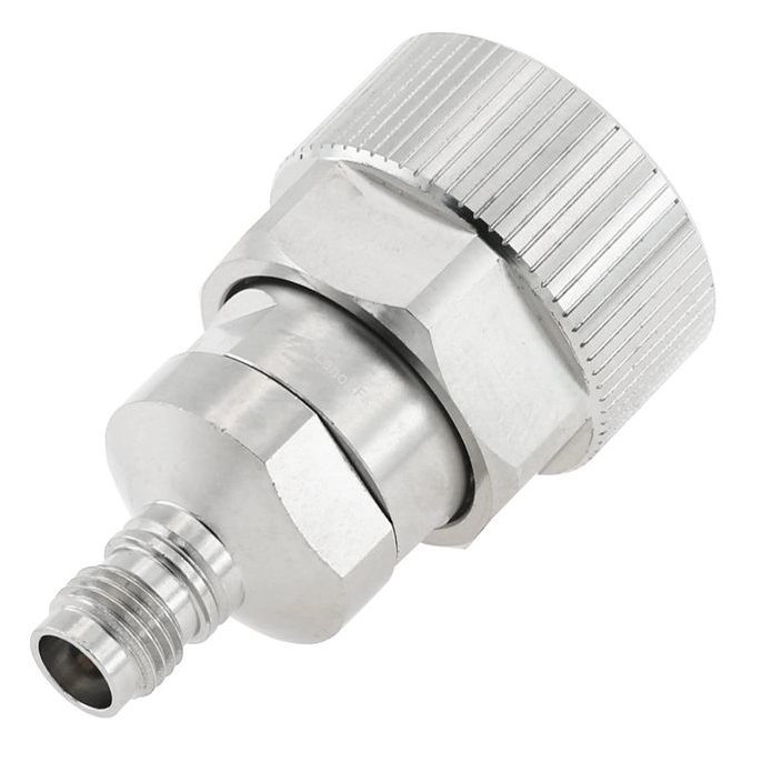 APC7 to 2.4 mm Jack Adapter 50 OHM Straight Stainless Steel 