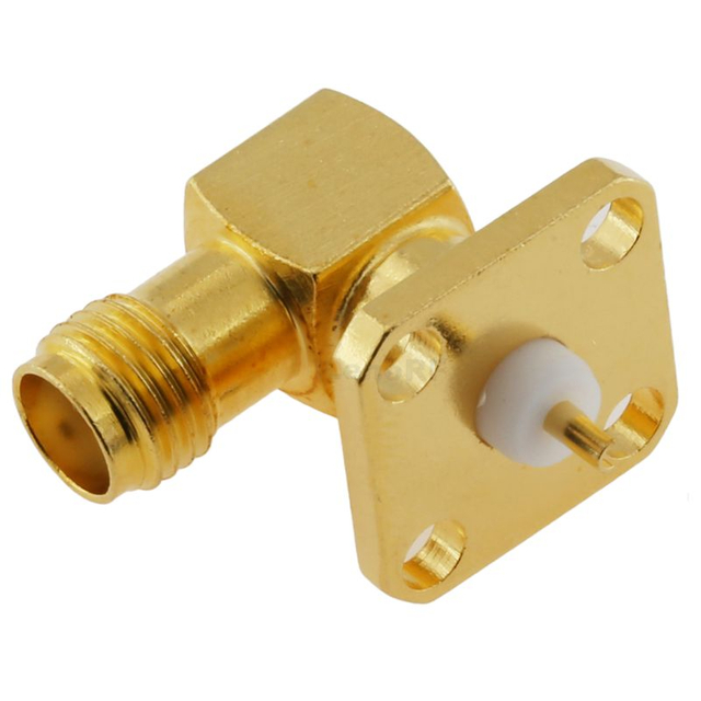 SMA Connector Jack Solder Right Angle For Microstrip