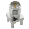 RP-SMA Jack Connector Straight Edge Mount For PCB - Nickel Plating