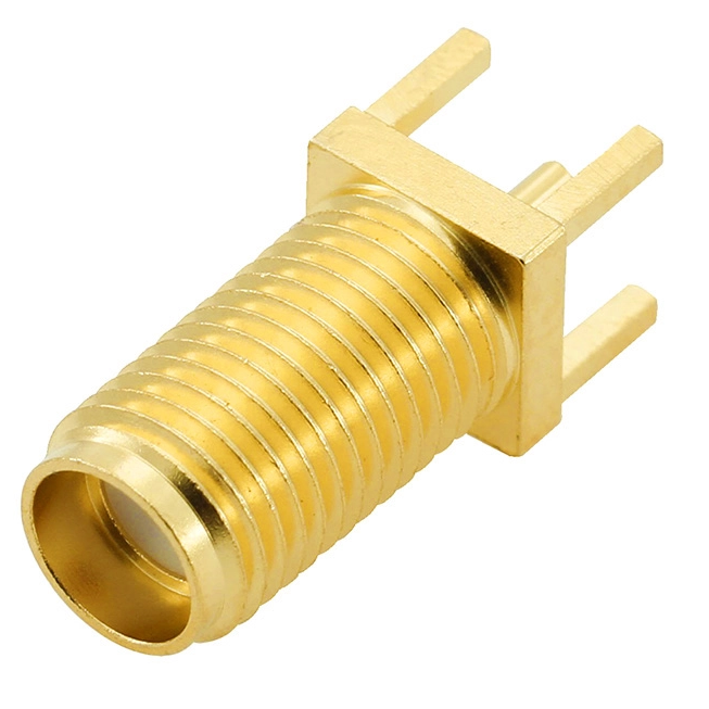SMA Jack Connector Straight Bulkhead Through Hole For PCB 