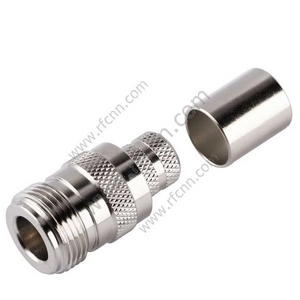 N Connector Female Straight Crimp For LMR400 Cable