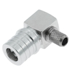 Reliable QMA Male RF Connector Right Angle Crimping Brass Body Nickel Plated For RG58,LMR195,RG223 Coaxial Cable