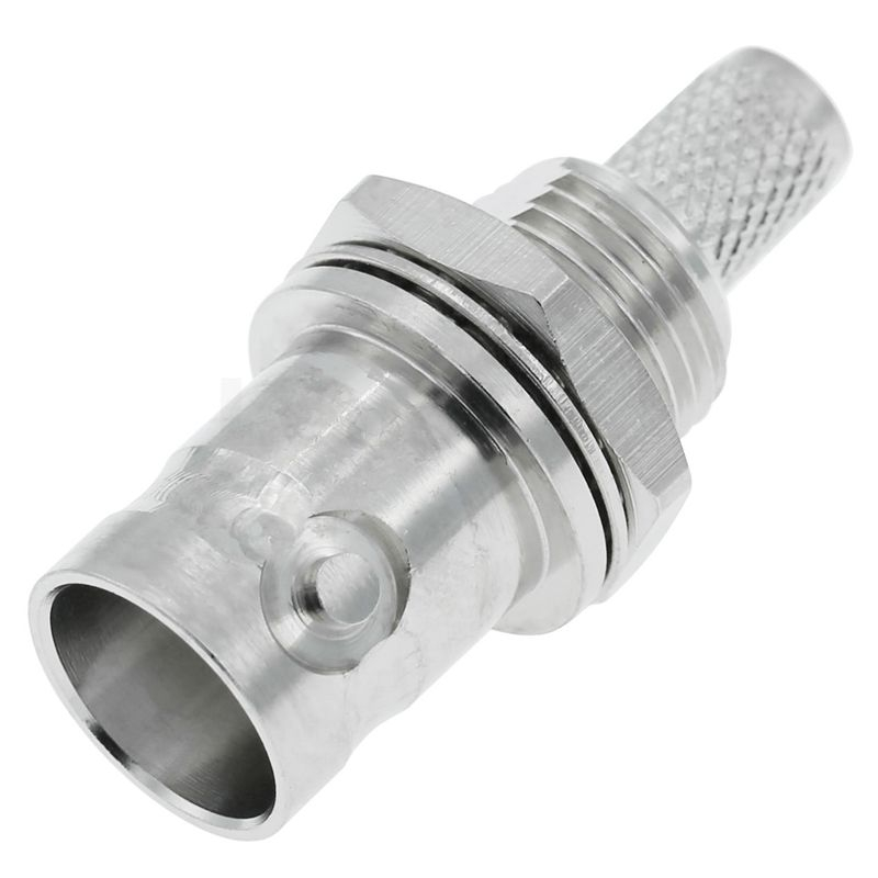 BNC Connector Female Crimp Bulkhead For RG316D Cable