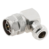 High Performance Type-N Male To Female Right Angle Brass Body Adapter For RF Communication