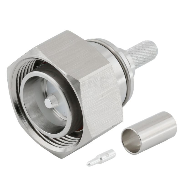 4.3/10 RF Connector Male Crimp Straight For RG58, RG223 Cable