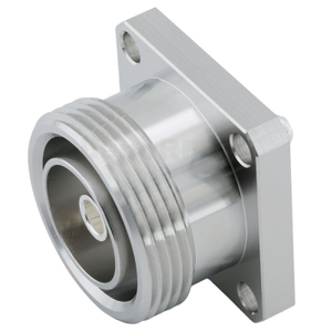 7/16 DIN Female 4-Hole Flange Mount Straight Connector For Microstrip M5 screw