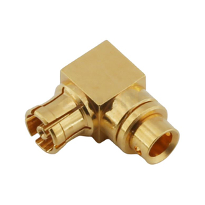 SMPM Connectors Jack Solder Right Angle For TF047 Cable