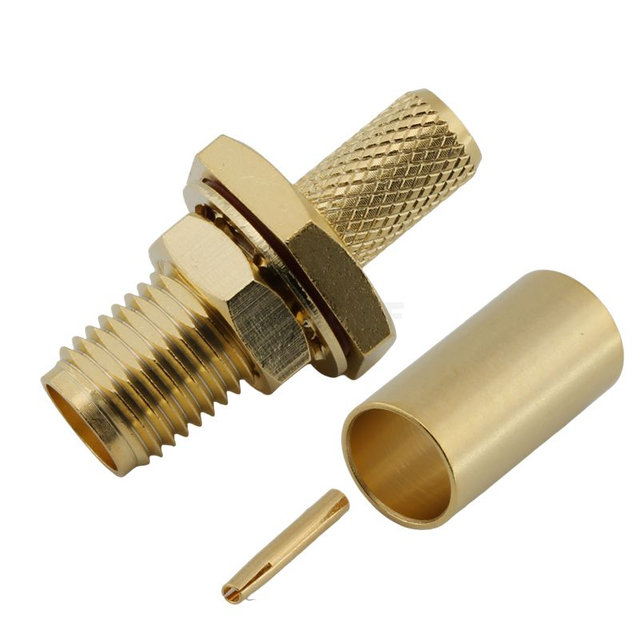 SMA Connector Jack Crimping Straight For RG142 Cable