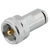 UHF Male Clamp Straight Coax Connector For Hyperflex 5 Coaxial Cable