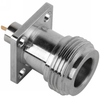 N Connectors Female 4 Hole Flange Straight For Microstrip 