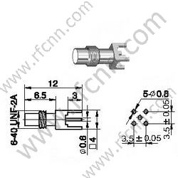 SSMC FEMALE FOR PCB RF Connector