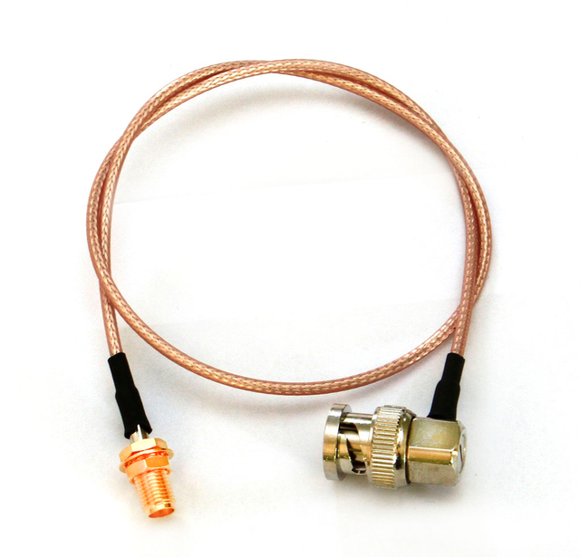 BNC Right Angle Plug To SMA Jack For LMR200 Cable Assembly