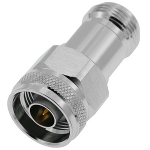 N Plug To Jack Straight Brass Body Adapter 