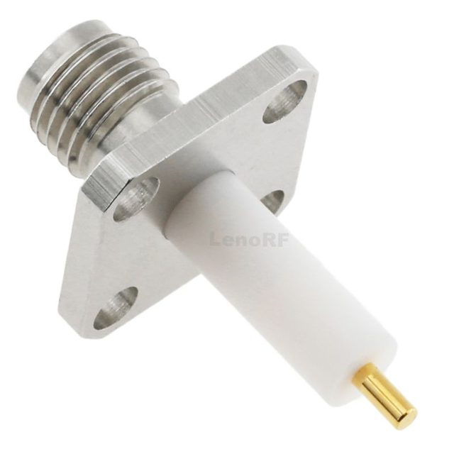 SMA Connector Jack Flange Mount Straight For Microstrip