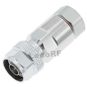 N Connectors Plug Straight Clamping For 1/2" Super Flexible Cable