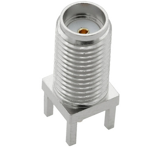 SMA Jack Connector Straight For PCB Through Hole - Nickel Plating
