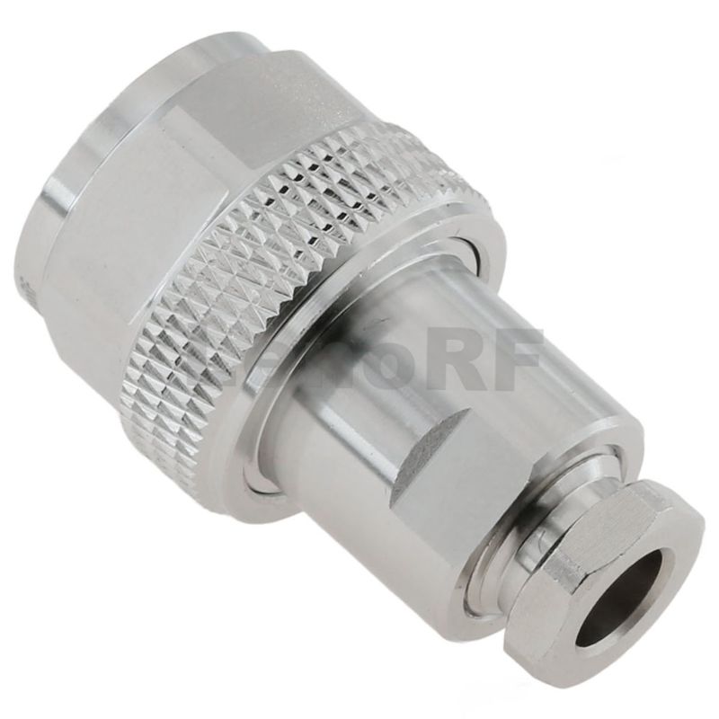 Rugged Type-N Connectors Plug Clamping Straight Brass Tri-metal Plating For RG58 RG223 Cable 