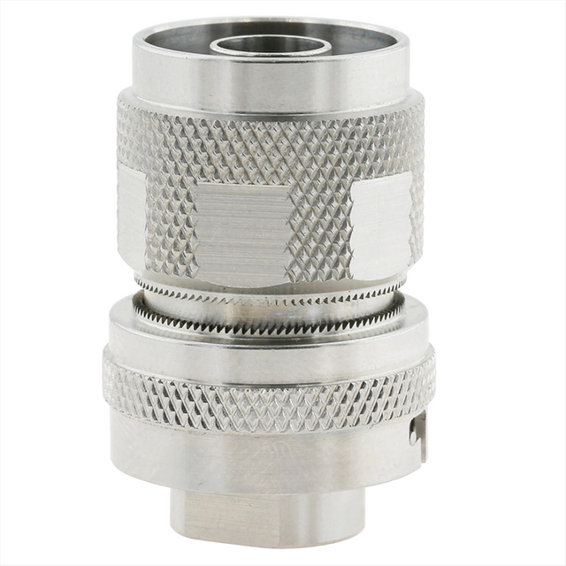 N Connectors Male Solder Self-Locking Straight For .141 Semi-Flexible Cable