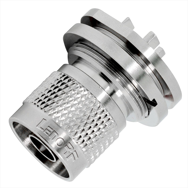 N Connector Plug Straight For PCB Edge Mount