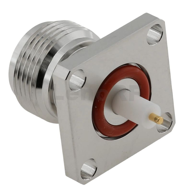 Type-N Female Connector Flange For PCB 