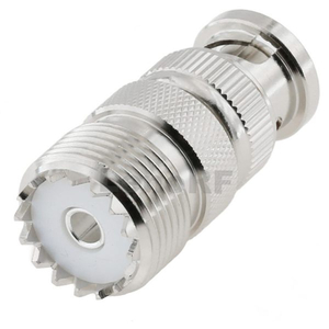 OEM Reliable BNC Male To UHF Female RF Adapter Brass Tri-metal Plated