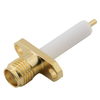 SMA RF Connectors Jack 2-Hole Flange Mount For Microstrip Gold Plated