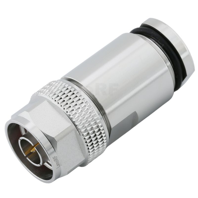 Type-N Male Connector Clamping For LMR400 Coaxial Cable, Low Loss RF Connector 