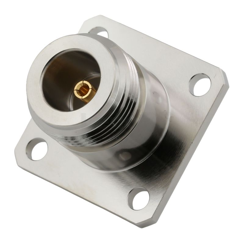 Type-N Female Connector Flange For Microstrip,Brass Body Low Loss