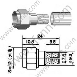F RF Connector for 5C-2V