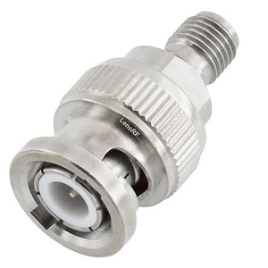 SMA Jack to BNC Plug Straight Stainless Steel Adapter 50 Ohm 