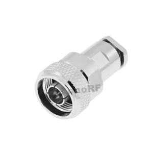 N Connector Plug Clamping Straight For Flex5 Coaxial Cable